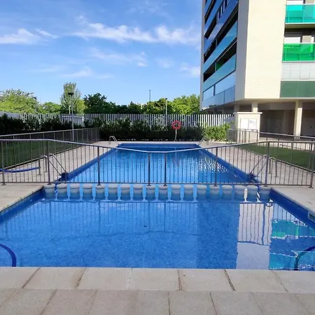 El Balcon Del Ebro By Alogest- Vistas, Piscina Y 2 Parking Apartment Zaragoza Exterior photo
