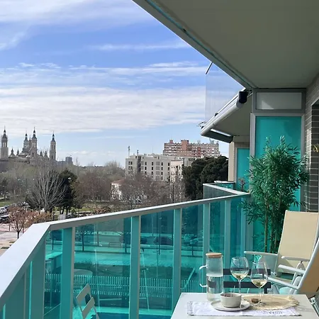 El Balcon Del Ebro By Alogest- Vistas, Piscina Y 2 Parking Apartment Zaragoza Exterior photo