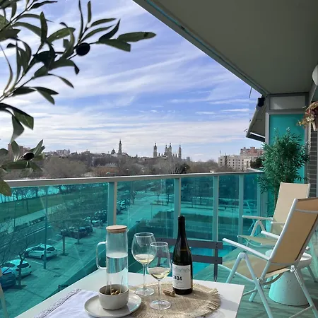 El Balcon Del Ebro By Alogest- Vistas, Piscina Y 2 Parking Apartment Zaragoza Exterior photo
